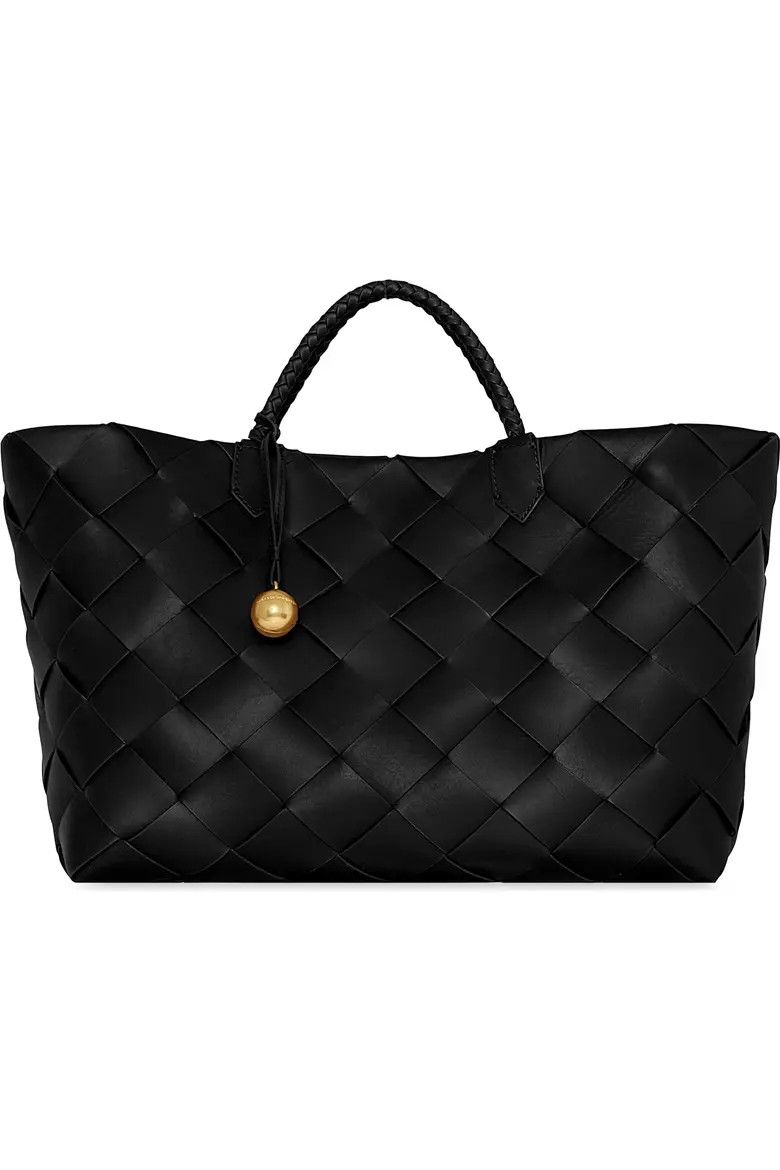 Rebecca Minkoff Mini Frankie Woven Leather Tote in Willow at Nordstrom | Nordstrom