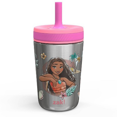 12oz Vacuum Kelso Portable Tumbler 'Princess' - Zak Designs: Stainless Steel Kids Straw Cup, Disney, Dishwasher-Safe | Target