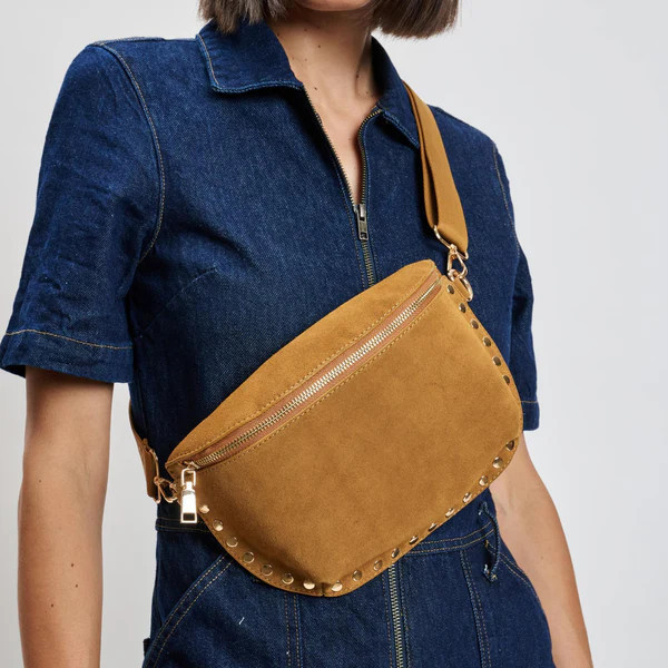 Gizelle-Suede Belt Bag | Moda Luxe