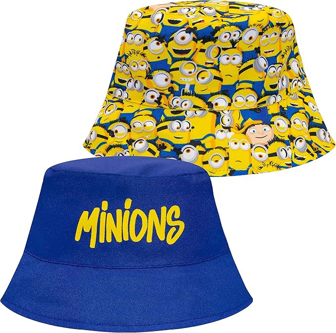 Minions Kids Sun Hat, Toddler Bucket Hat for Boys, Reversible Kids Sun Hat Boys Bucket Hat, Disne... | Amazon (US)