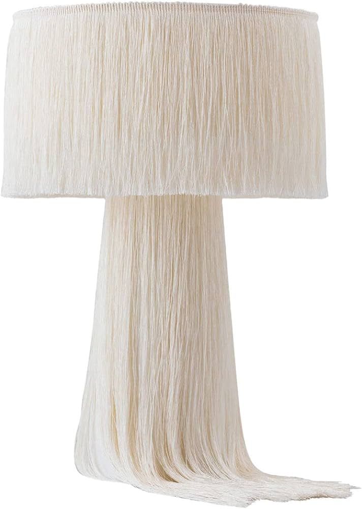 TOV Furniture Atolla Cream Tassel Table Lamp | Amazon (US)