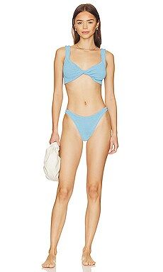 Hunza G Juno Bikini Set in Sky Blue from Revolve.com | Revolve Clothing (Global)