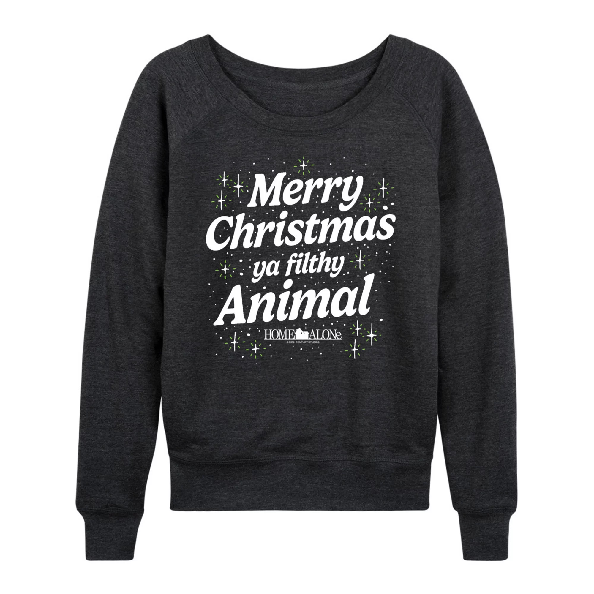 Women's Home Alone Merry Christmas Ya Filthy Animal French Terry Long Sleeve Tee | Kohl's