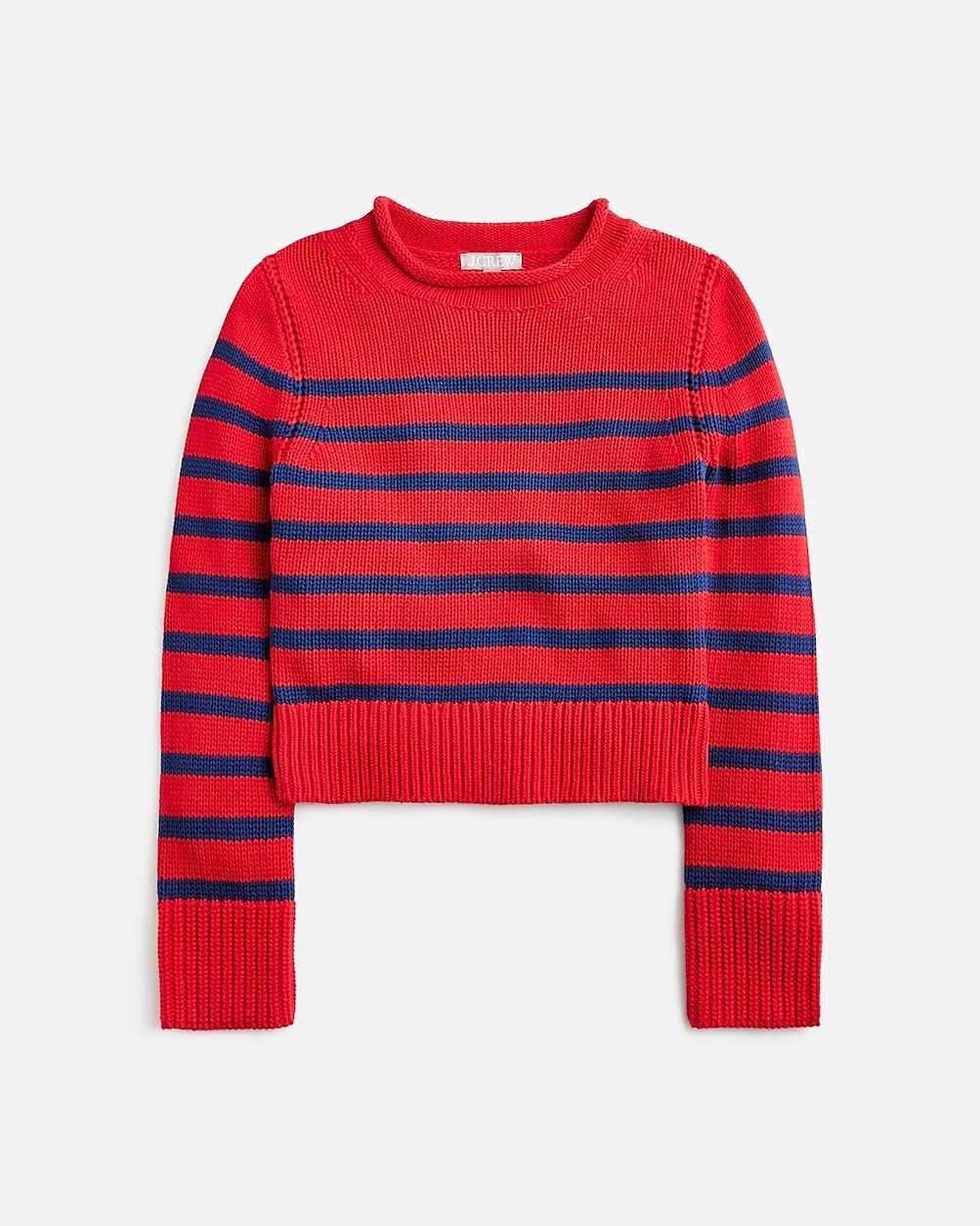 Heritage cotton Rollneck™ sweater in stripe | J. Crew US