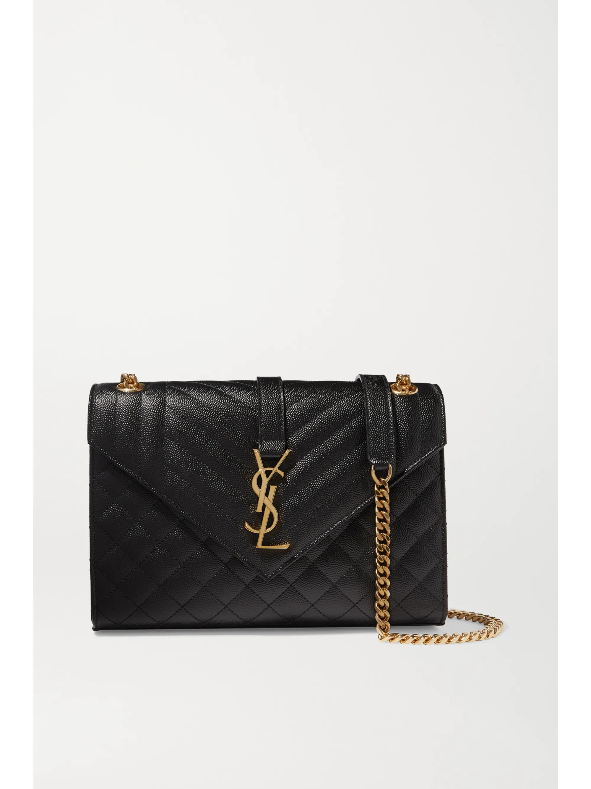 Envelope medium quilted textured-leather shoulder bag | NET-A-PORTER (UK & EU)