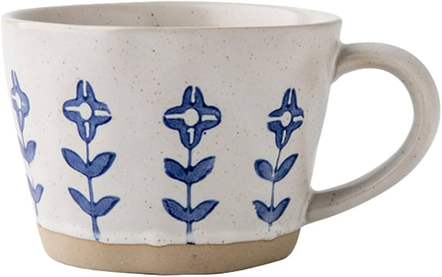 QIXCOZTI Ceramic Mugs for Men & Women, Unique Microwave & Dishwasher Safe Tea/Coffee Rustic Stone... | Amazon (US)