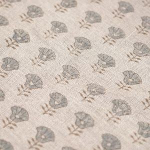 KOHINOOR - Indian Hand Block Print Fabric, Indian Linen Fabric, Grey Color Linen Fabric ,Block Pr... | Etsy (US)