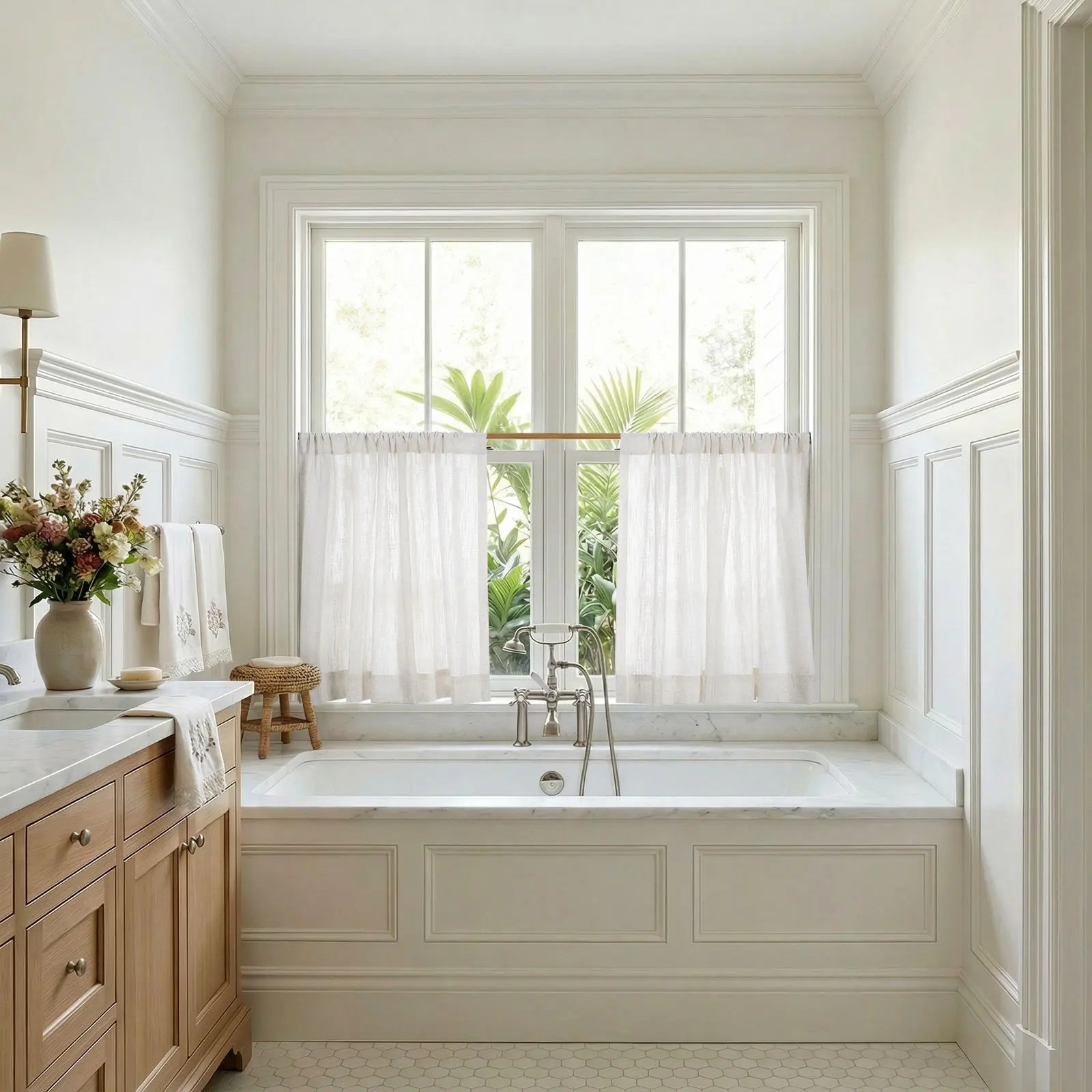 Custom Rod Pocket Cafe Curtains | TWOPAGES