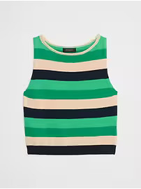 Cropped Boat-Neck Shell | Banana Republic Factory