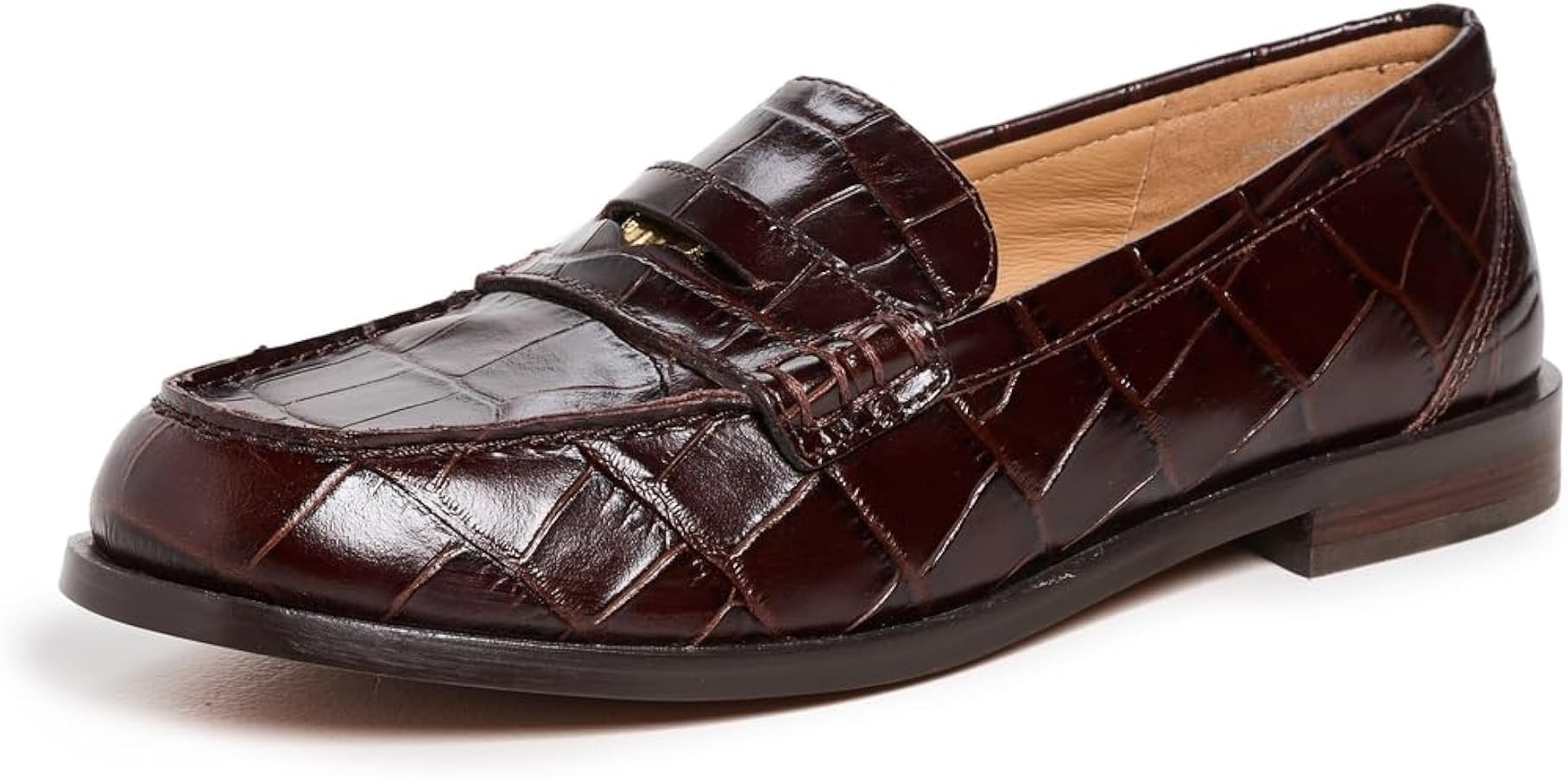 Madewell Women's The Grayson Penny Loafer in Stamped Leather | Amazon (US)