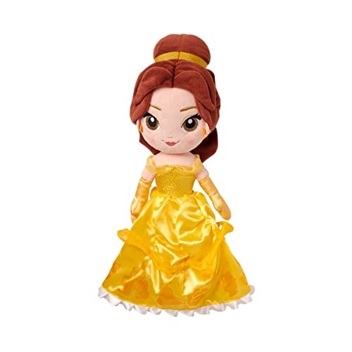Disney Store Official Princess Plush Doll, Belle from Beauty and The Beast, Medium 14 Inches, Soft Plushy with Embroidered Features, Princess Toys for Girls, Disney Dolls, Stuffed Animals for Girls | Amazon (US)