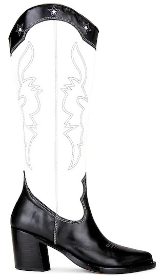 Bella Boot in Black & Ivory | Revolve Clothing (Global)