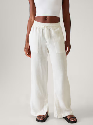 Retreat Wide Leg Linen Pant | Athleta