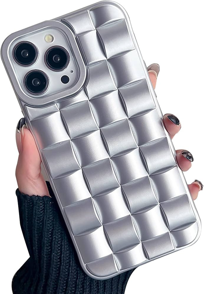 Ginkgonut Compatible with iPhone 15 Pro Max Case for Women/Girls, Cute 3D Laid Desgin Soft Silico... | Amazon (US)