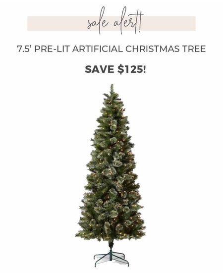 This 7.5’ artificial pre-lit Christmas tree is on major sale today!

#christmastree 

#LTKsalealert #LTKHoliday #LTKSeasonal