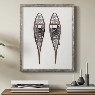 Vintage Snowshoes Framed Print - Solid Wood | Wayfair North America