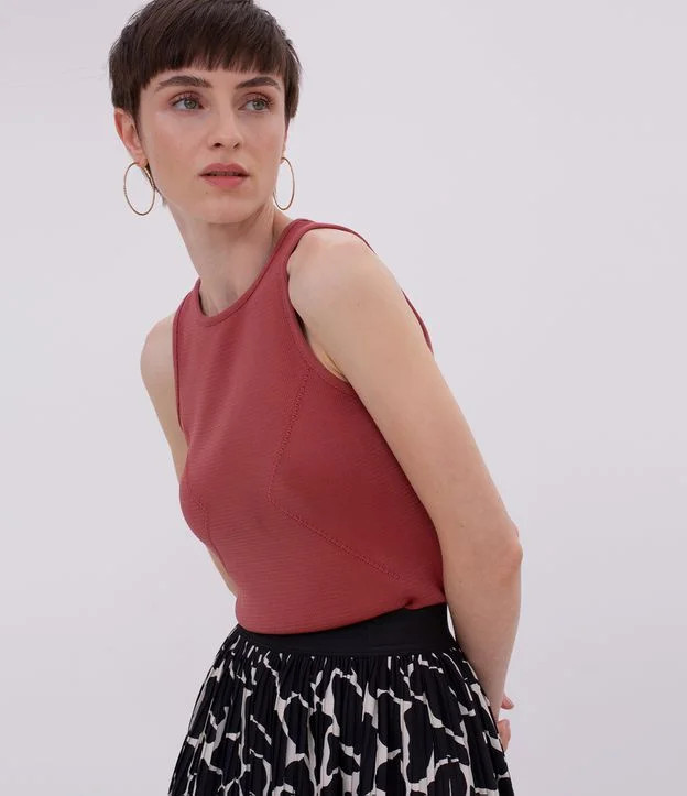 Blusa Regata em Retilinea Liso  - Lojas Renner | Lojas Renner (BR)