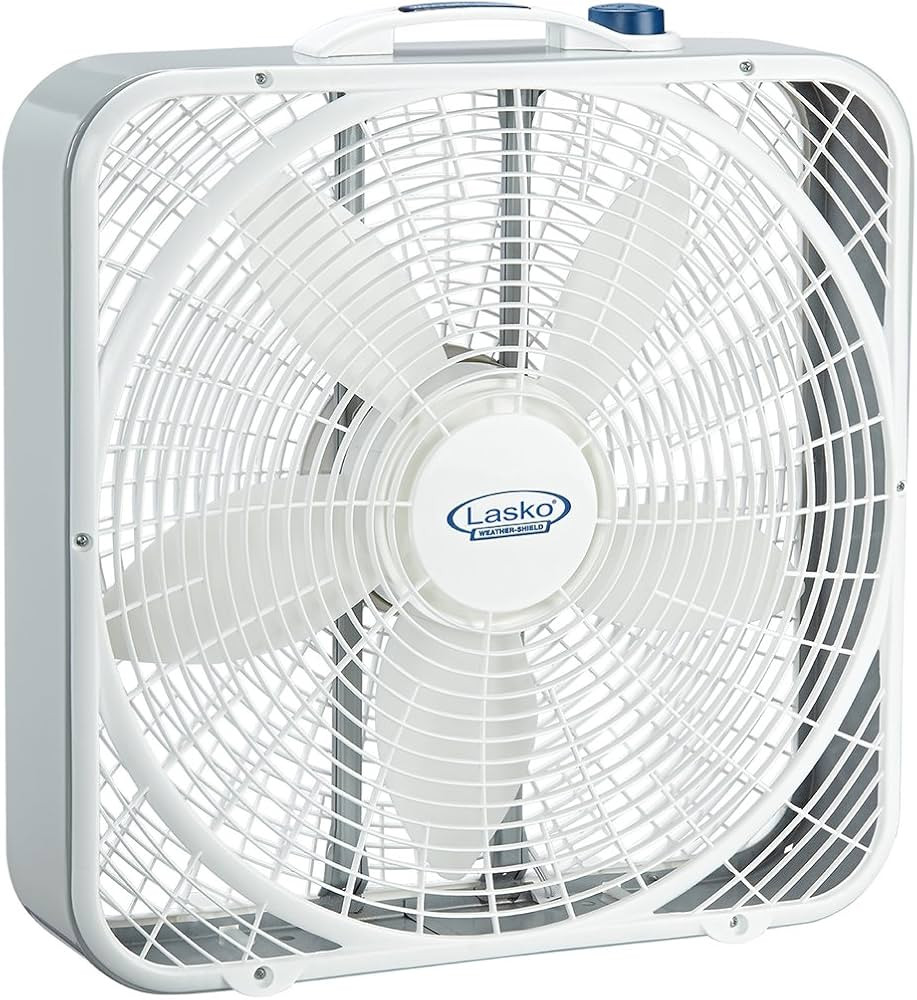 Lasko 20″ Weather-Shield Performance Box Fan-Features Innovative Wind Ring System for Up to 30%... | Amazon (US)