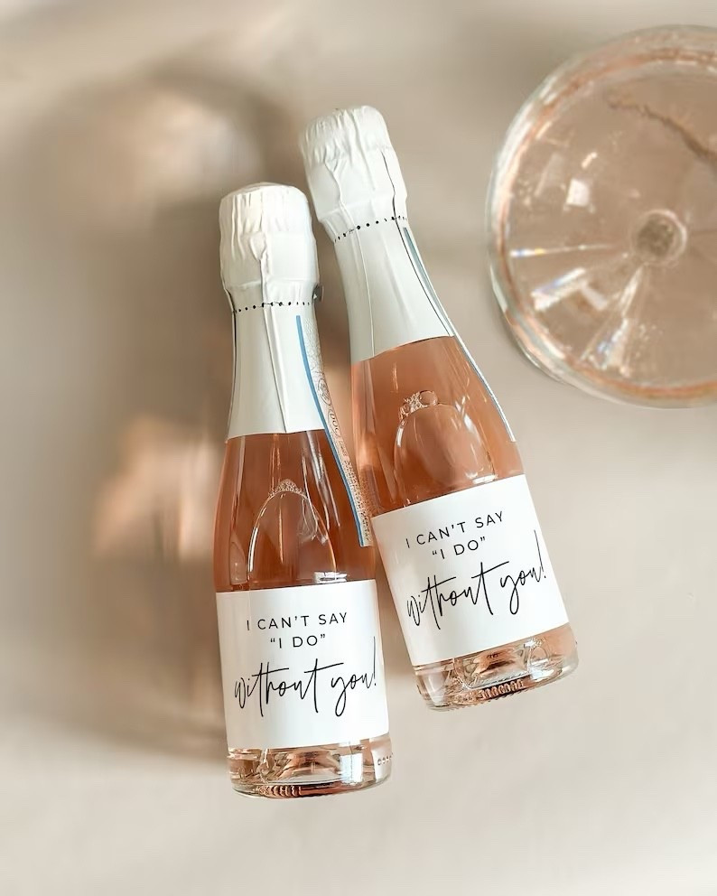 Bridesmaid Proposal Mini Champagne Labels from LabelWithLove

Bridesmaid Box Stickers | Bridal Party Gift | I Can't Say I do Without You

 



#LTKWedding #LTKFindsUnder50 #LTKGiftGuide