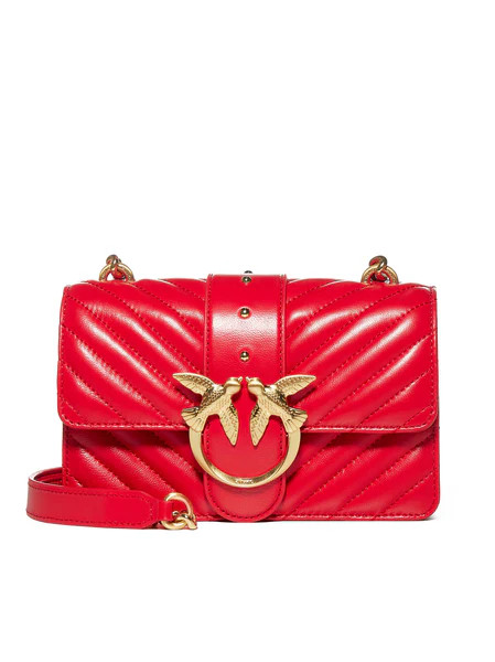 Pinko Love Icon Quilted Mini Crossbody Bag | Cettire Global