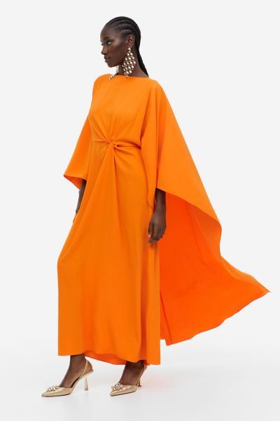 Knot-detail cape dress | H&M (UK, MY, IN, SG, PH, TW, HK)