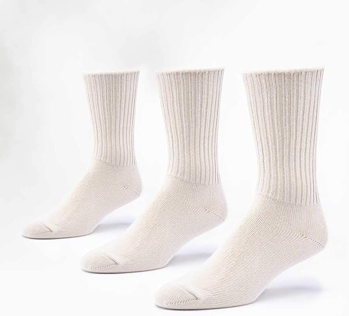 Maggie's Organic Natural Cotton Tri-pack Cushion Crew Socks | Amazon (US)