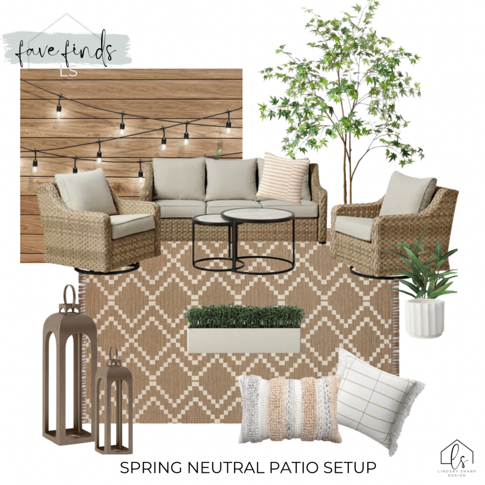 Get ready for spring with a neutral patio set. Most items are on sale but will go fast! #target #sale #patio #patiodecor #porch #porchdecor

#LTKSeasonal #LTKhome #LTKsalealert