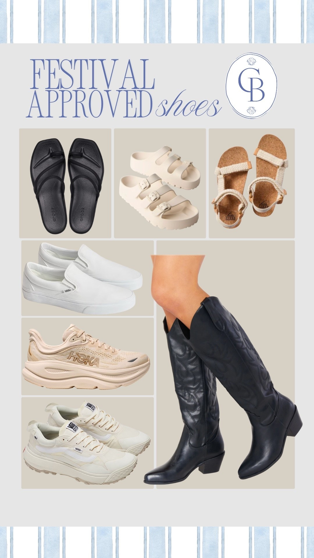 Comfy sandals and sneakers for oceans calling and country calling. Beach festival approved footwear 

#LTKStyleTip #LTKSeasonal #LTKShoeCrush