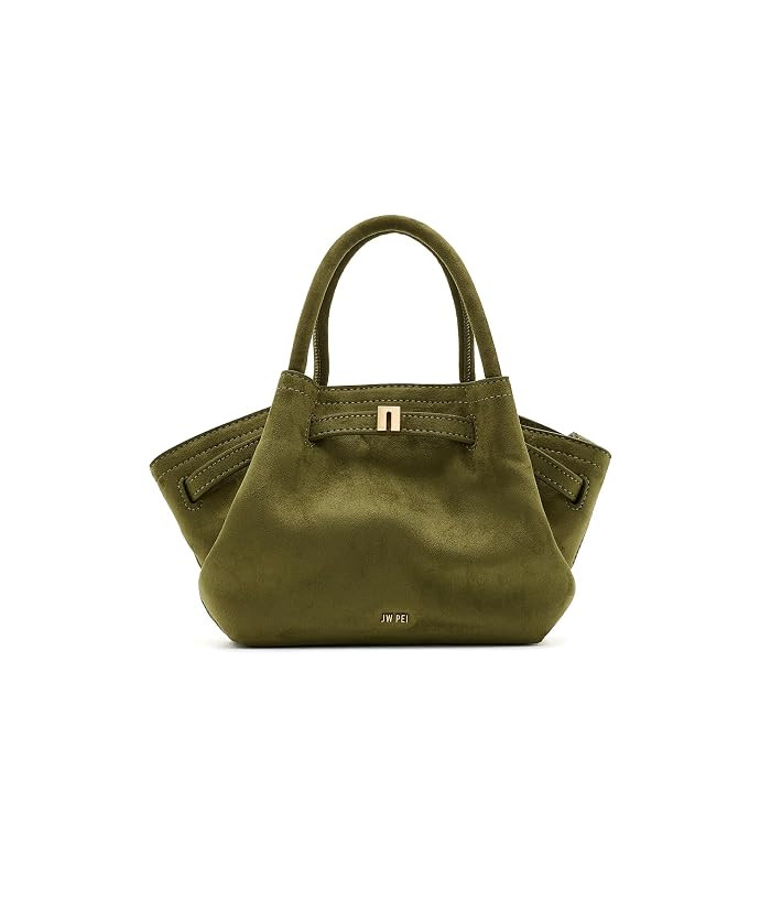 JW PEI Hana Mini Faux Suede Tote Bag Bags Dark Olive: One Size | Zappos.com
