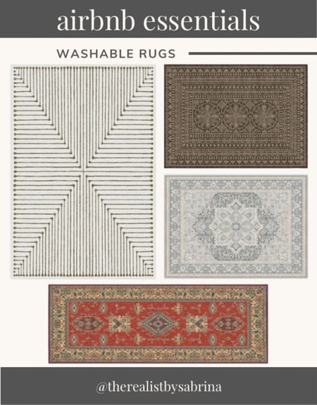 The perfect rugs for your Airbnb! Ruggable rugs are super durable and easy to clean in your washer and dryer  

#LTKhome #LTKFind