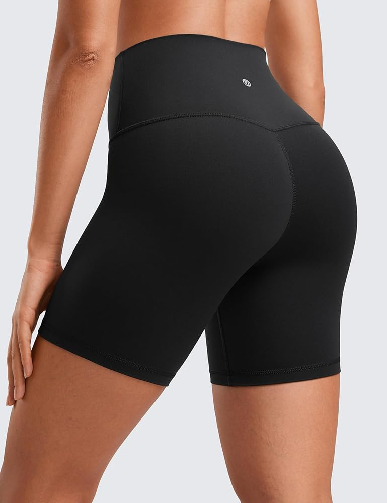 CRZ YOGA ButterLuxe Biker Shorts 6" - High Waisted Workout Running Volleyball Spandex Yoga Womens | Amazon (US)