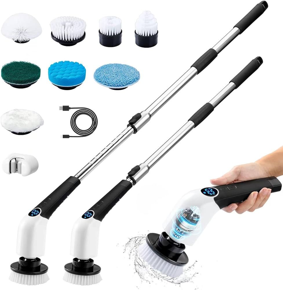 Electric Spin Scrubber - TZXTW Electric Cleaning Brush, Power Shower Scrubber, Portable Handheld ... | Amazon (US)