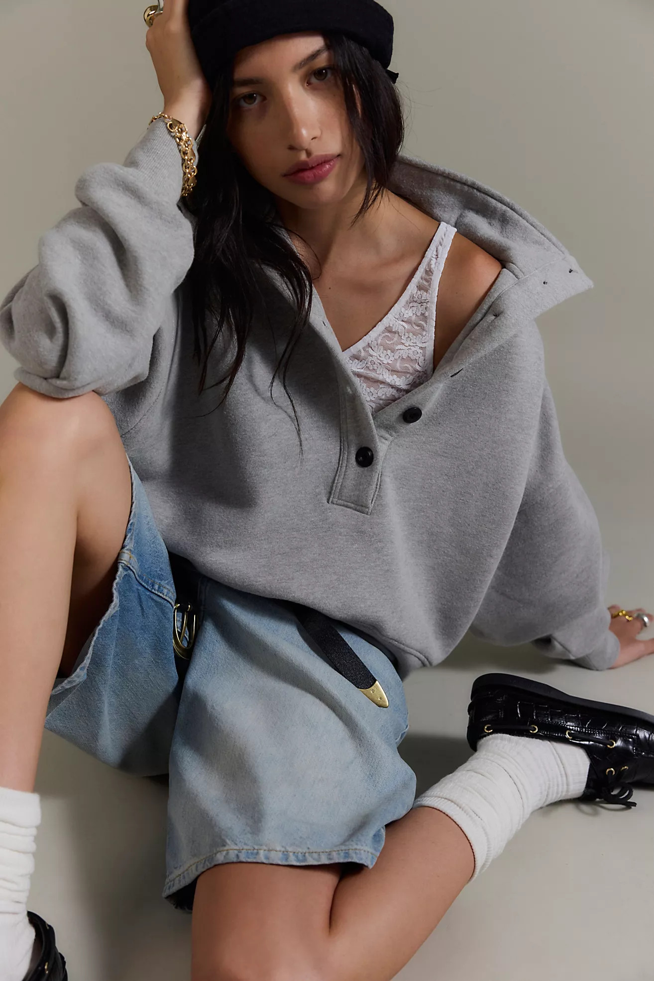 Citizens of Humanity Mirelle Funnel-Neck Sweatshirt | Free People (Global - UK&FR Excluded)