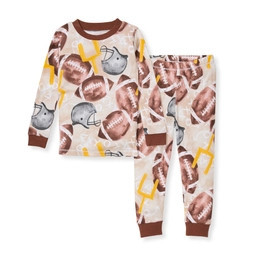 Football Season Organic Matching Family Pajamas | Burts Bees Baby