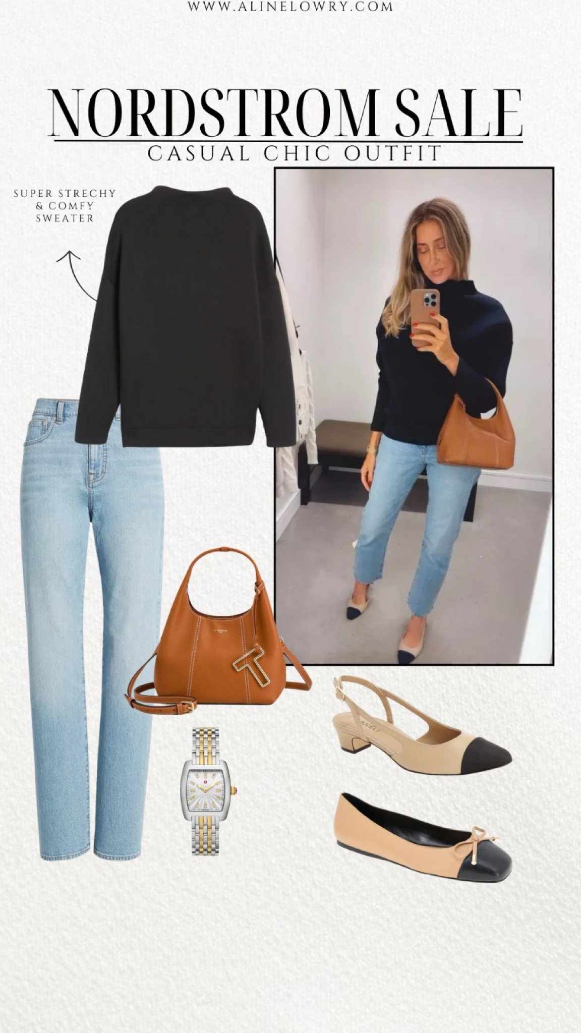 Nordstrom Sale - casual chic outfit idea most comfortable sweater and very flattering jeans 

#LTKxNSale #LTKU #LTKStyleTip