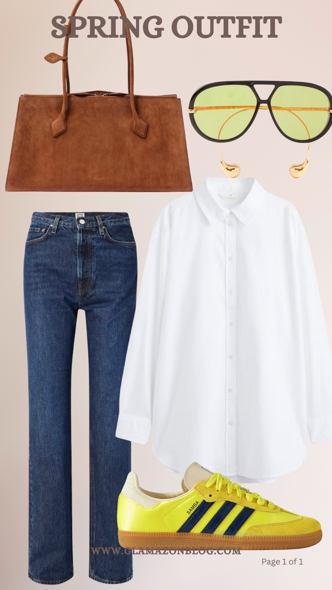 Spring outfit, adidas samba, white shirt outfit, toteme jeans, suede bag outfit, straight jeans 

#LTKuk #LTKsummer #LTKspring