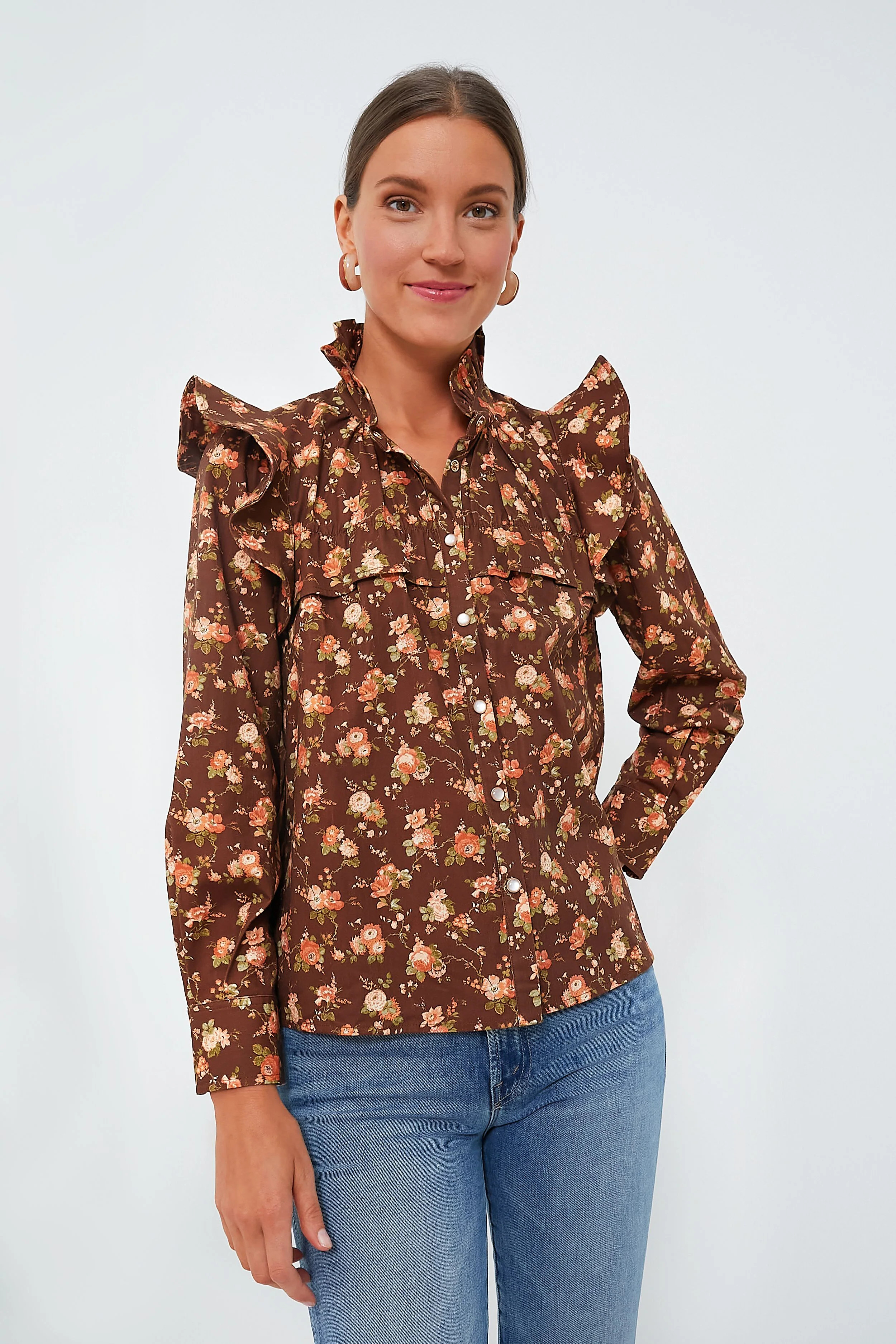 Rosewood Chintz Winnie Blouse | Tuckernuck (US)
