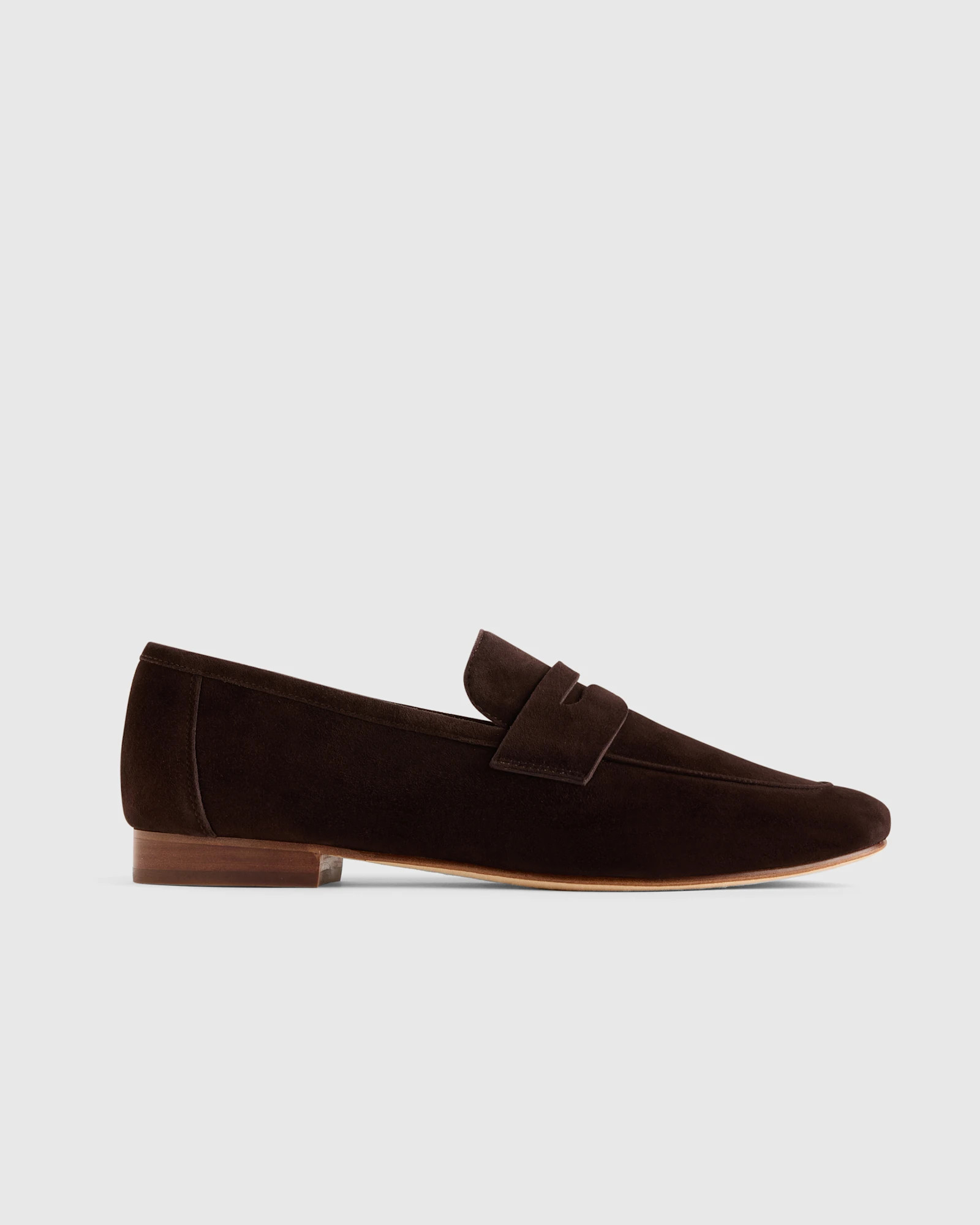 Women's Italian Suede Penny Loafer in Coffee Bean | Quince