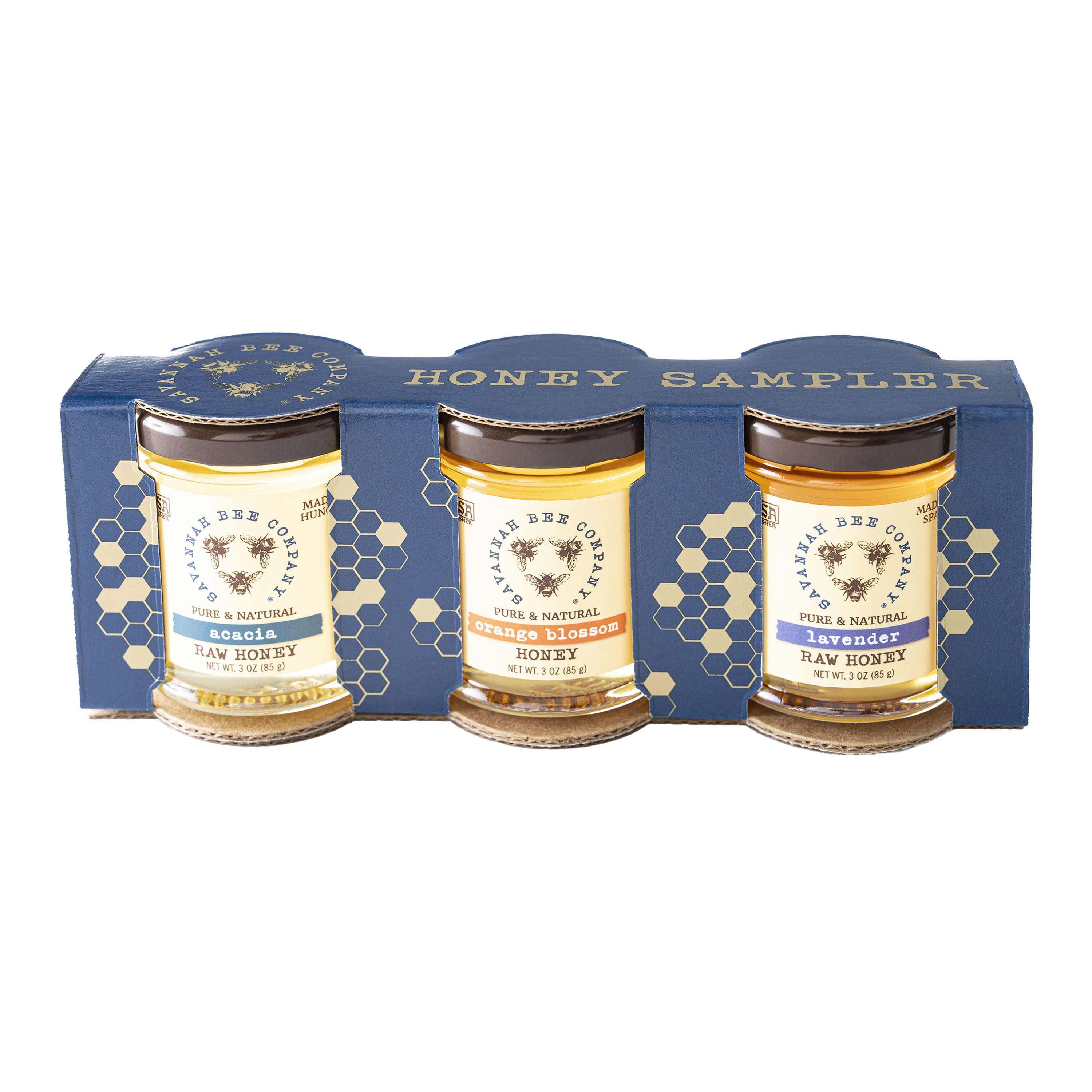 Savannah Bee Mini Artisanal Honey Sampler 3 Piece Gift Set | World Market