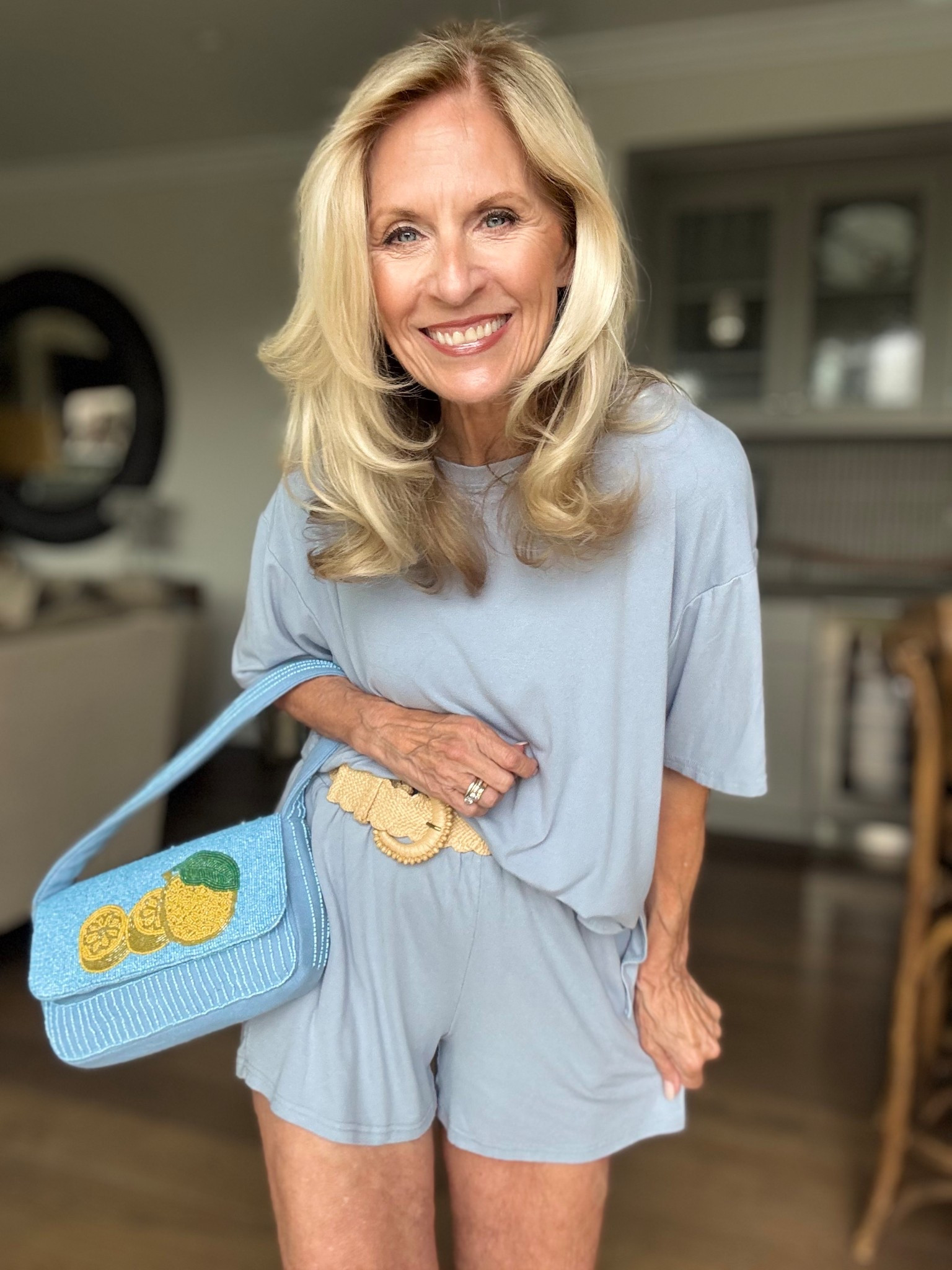 The color Light Blue - How to Style Spring 2026 Trends for 60+

The final week of my series on how to wear the trends as a pro-age woman 60+.

This light blue color with its icy crisp color is marching into Spring. I truly love this color, but if it’s not exactly your color and you still love it, just don’t wear it near your face. Get a pair of pants/skirt, shoes or a bag. You can still own it and wear this gorgeous color.

This cute Amazon two piece is going on repeat for me for Spring and all my accessories are from Target including this beaded bag (which everyone cannot get enough of how cute beaded bags are!!)

I’ve always been a huge fan of trends ever since I worked at Nordstrom doing their fashion shows. (Don’t get me wrong I love the classics and my basics.)

The trends just give me that creative way to fly. You don’t need to get every single one that’s out there this season. Just a couple that resonate with you. Then maybe I can inspire you, my friend, that pro-age woman on how to style them.

Would you try this amazing light blue color for spring?

Follow me for more 50+ style inspiration.



#LTKOver40 #LTKootd