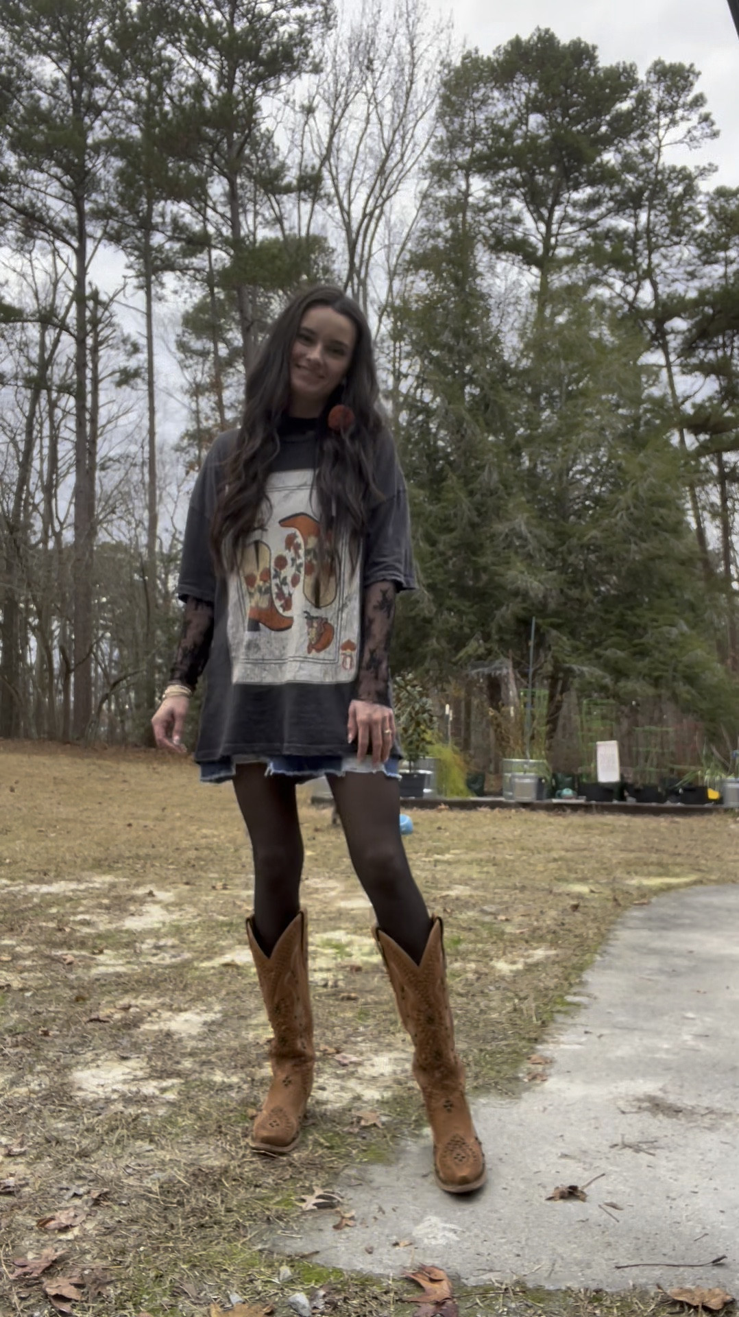 T-shirt - Dani Rae Co
Lace top - Amazon
Denim Skirt - The Ranchy Peach
Leggings - Amazon
Boots - Lane 

#LTKFindsUnder100 #LTKShoeCrush #LTKSaleAlert