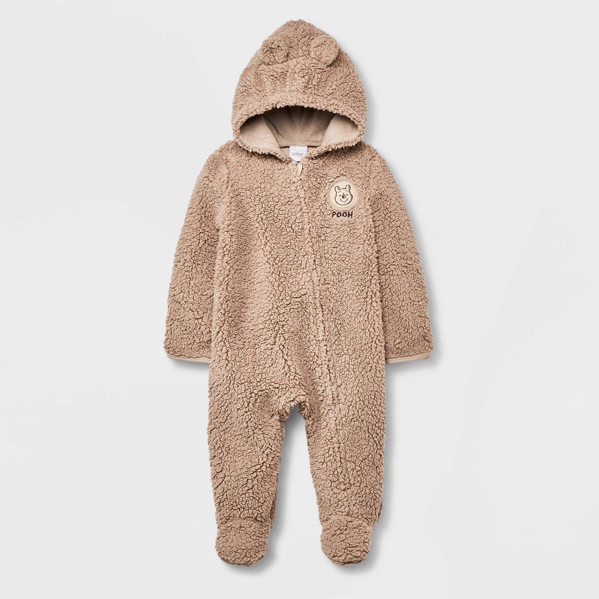Baby Disney Winnie the Pooh Solid Bodysuit - Light Brown | Target