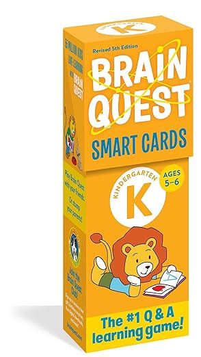 Brain Quest Kindergarten Smart Cards Revised 5th Edition (Brain Quest Smart Cards) | Amazon (US)