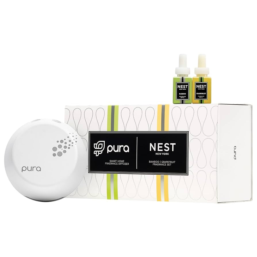NEST New York x Pura 3 Smart Fragrance Diffuser Set, Bamboo & Grapefruit - Includes 1 of Each - U... | Amazon (US)