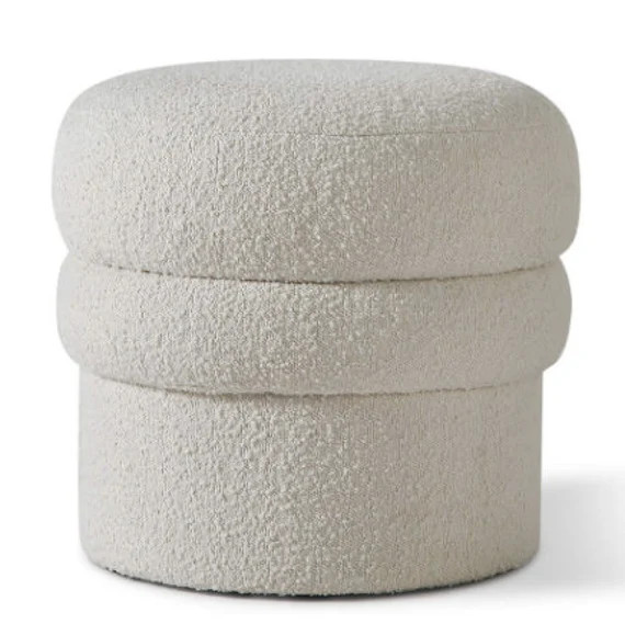 Boucle Stool Ottoman | Etsy (US)