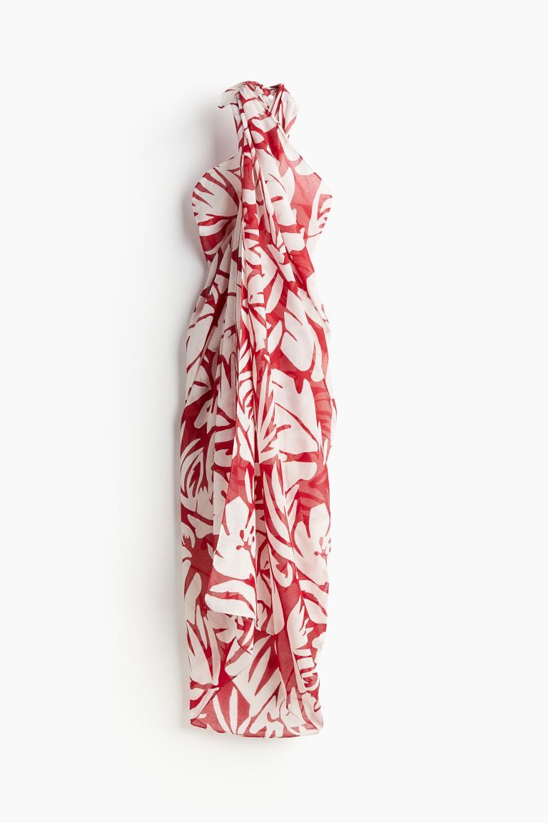 Sarong - Red/patterned - Ladies | H&M US | H&M (US + CA)