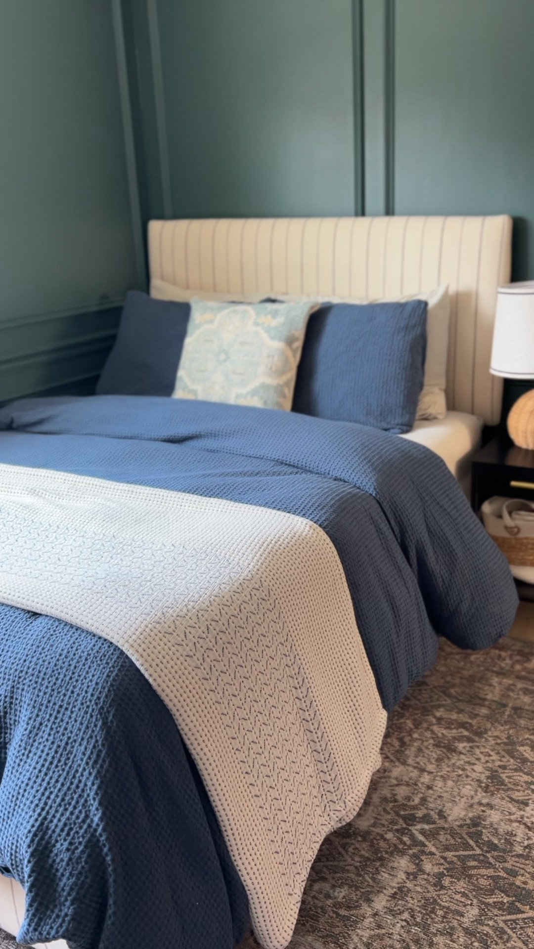 I gave my son's room an upgrade with new bedding from @onequince. This honeycomb duvet cover is so cozy, and I love that it doesn't show wrinkles. #QuincePartner

#LTKHome #LTKFindsUnder100