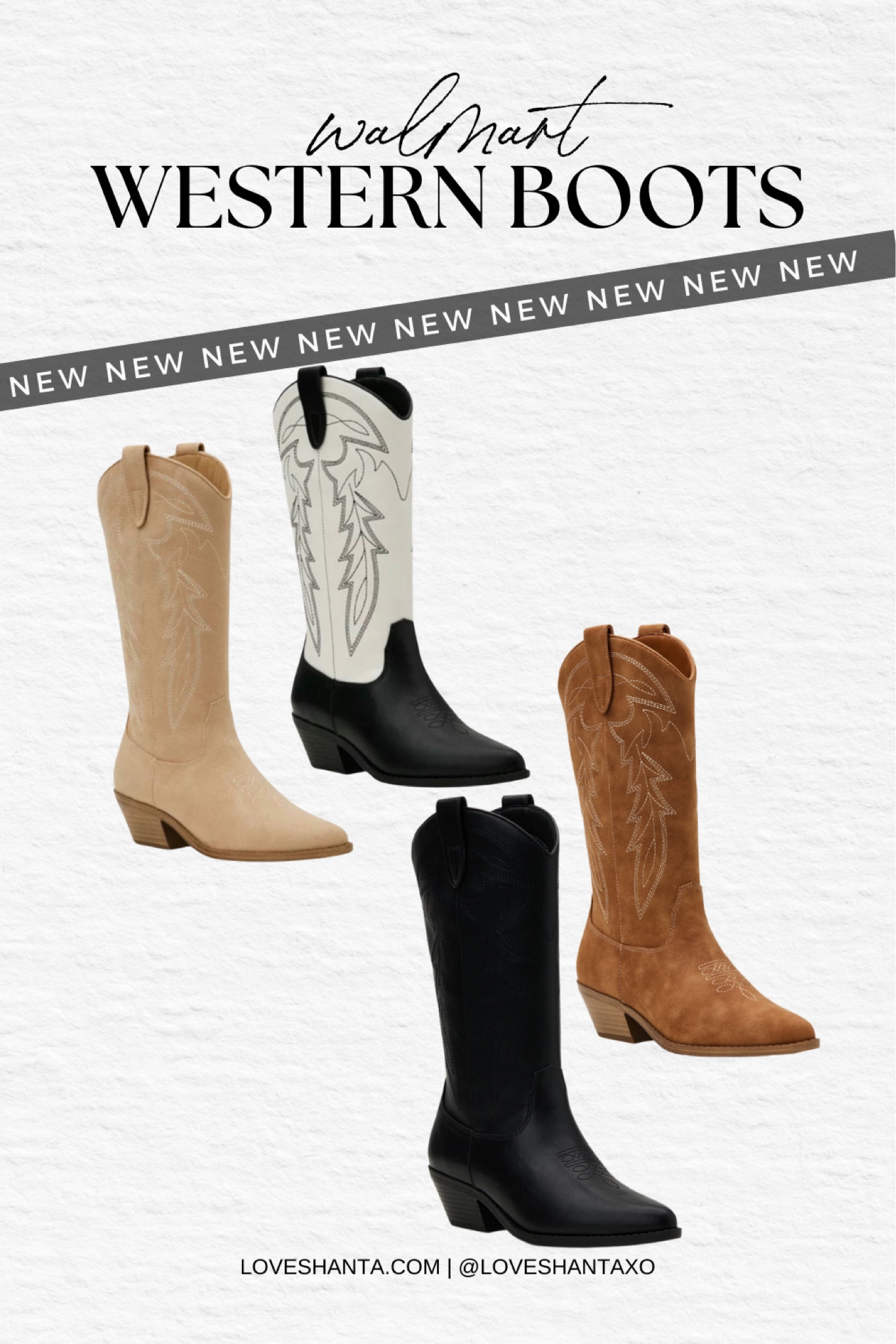 New at Walmart - super cute western boots that come in four colors and styles // Western boots, tall boots, cowboy boots, cowgirl boots, fall outfit, fall style, fall fashion, winter fashion, winter style, no boundaries western boot, tall western boot, comfy boots, gifts for her

#LTKSeasonal #LTKfindsunder50 #LTKsalealert