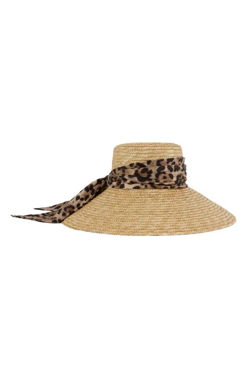 Eugenia Kim Mirabel UPF 50+ Straw Sun Hat in Natural at Nordstrom | Nordstrom