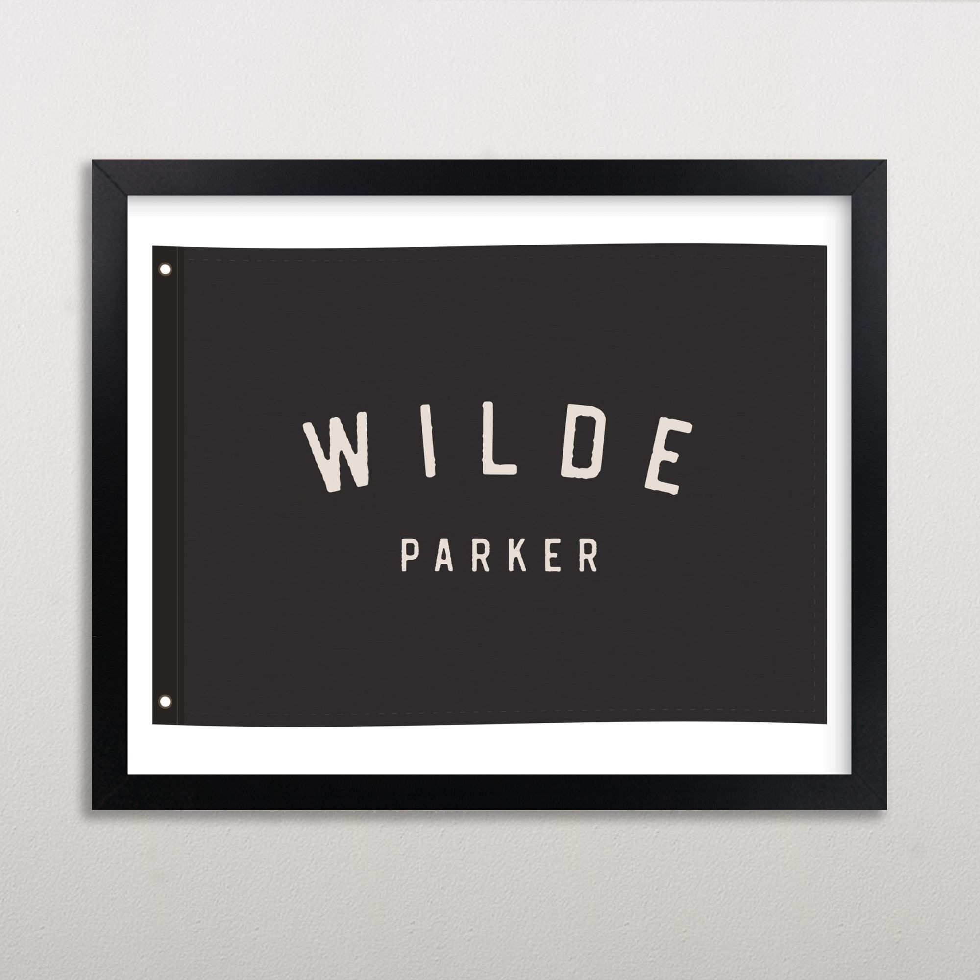 Minted® Name Flag Framed Wall Art | Pottery Barn Teen